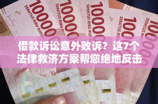 北京借款诉讼意外败诉？这7个法律救济方案帮您绝地反击！