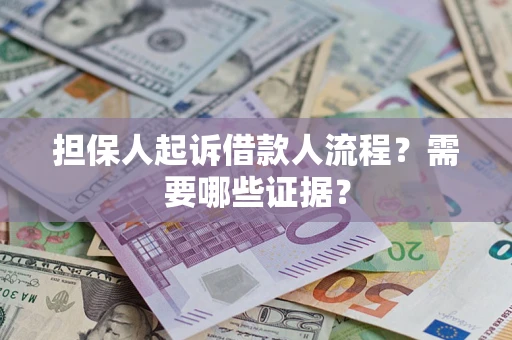 北京担保人起诉借款人流程？需要哪些证据？