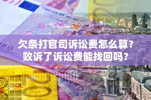 北京欠条打官司诉讼费怎么算？败诉了诉讼费能找回吗？