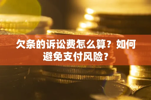 北京欠条的诉讼费怎么算？如何避免支付风险？