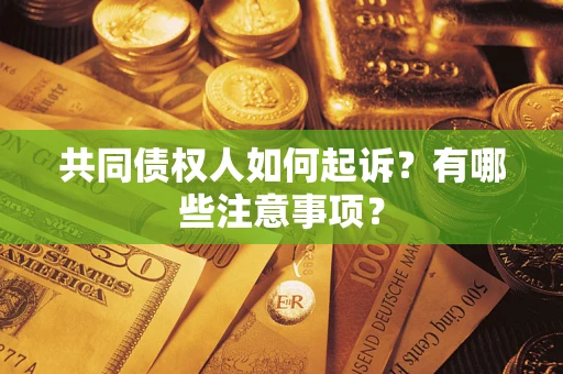 北京共同债权人如何起诉？有哪些注意事项？