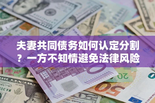 北京夫妻共同债务如何认定分割？一方不知情避免法律风险必看！