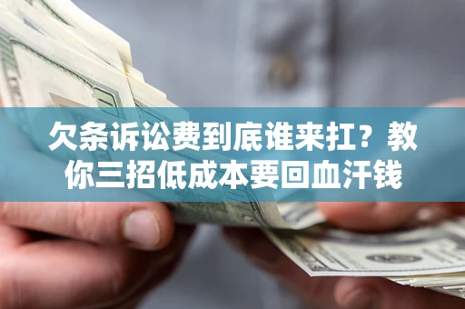 北京欠条诉讼费到底谁来扛？教你三招低成本要回血汗钱
